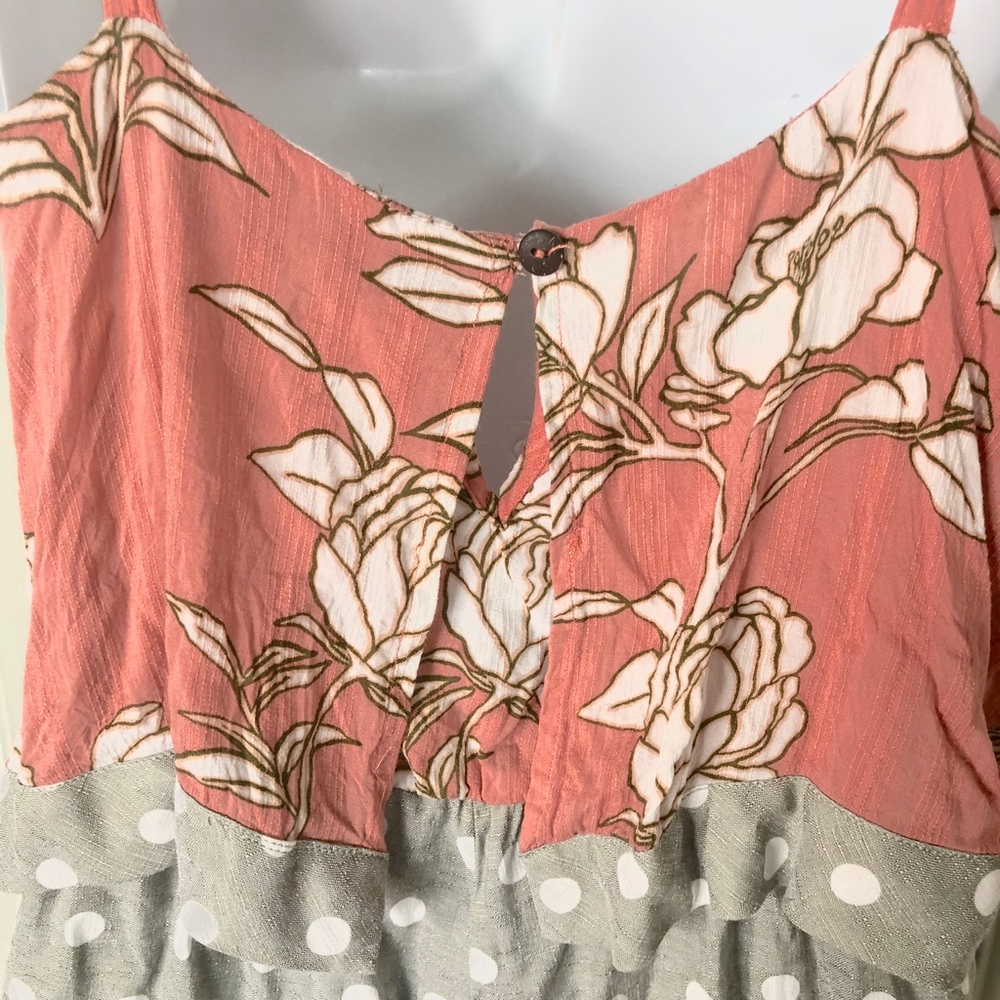 MINKPINK Lovina Pink Gray Playsuit Romper Pockets - Picture 5 of 7